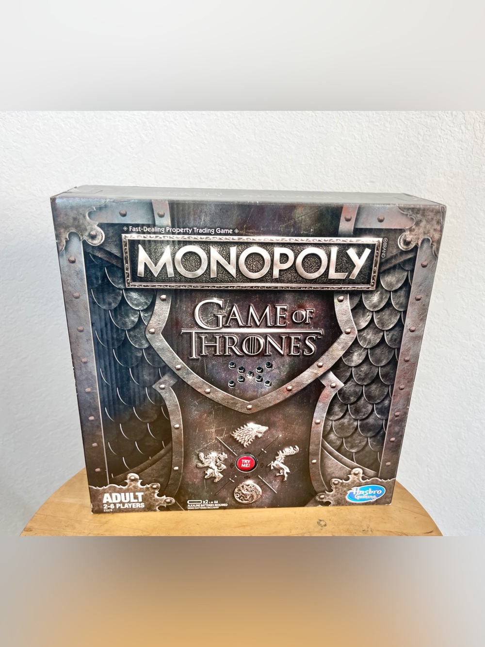 Hasbro Gaming Monopoly Game of Thrones Board Game w/ Sound Adult 2-6 Players